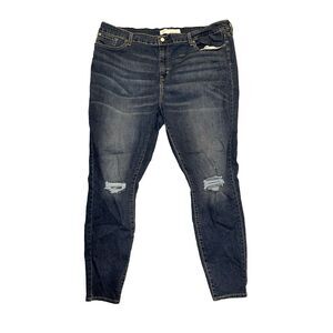 LEVI STRAUSS MID RISE SUPER SKINNY WOMENS JEANS 24 37x32